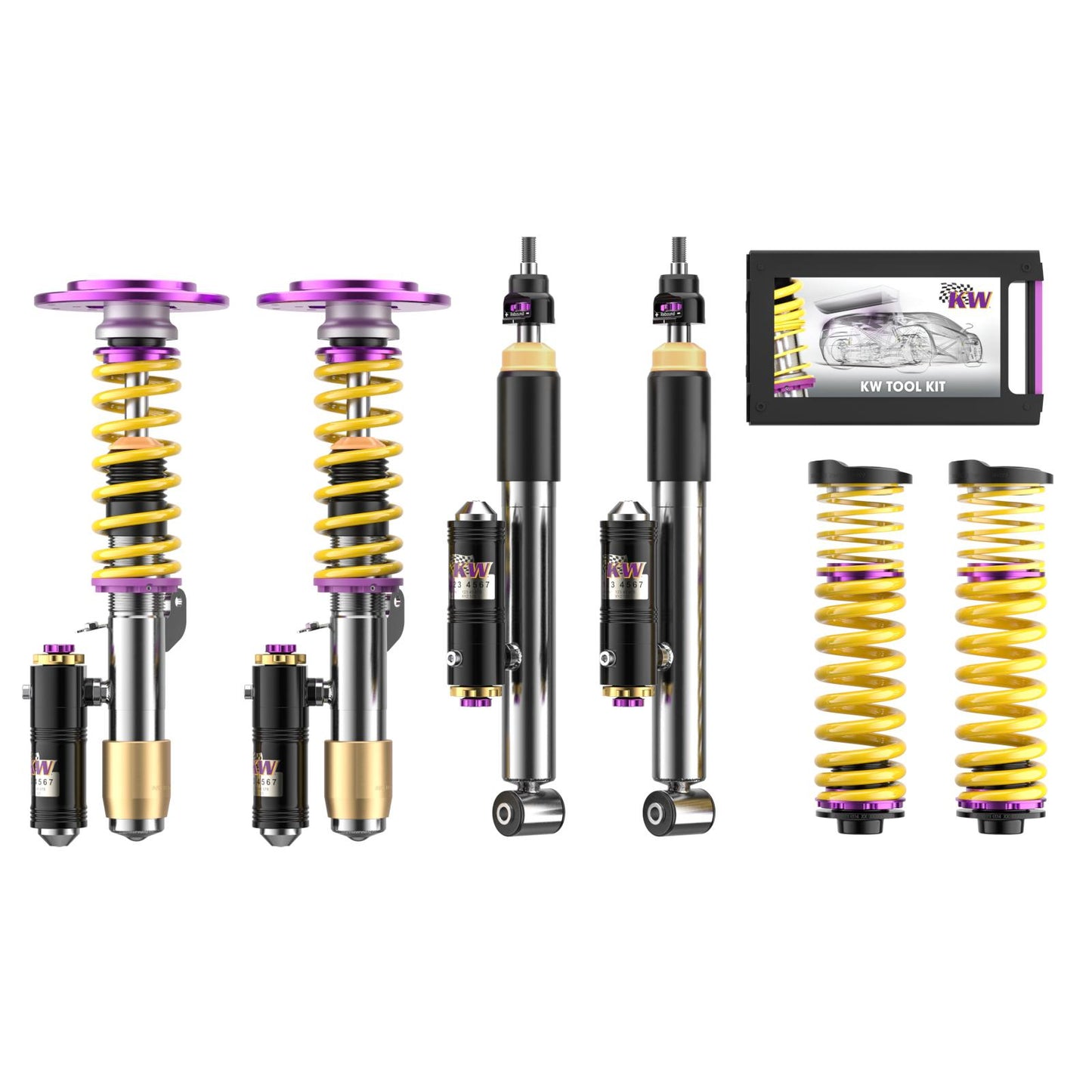 KW V4 Coilovers (Incl Top Mounts) for BMW M2 F87 (OG & Competition)