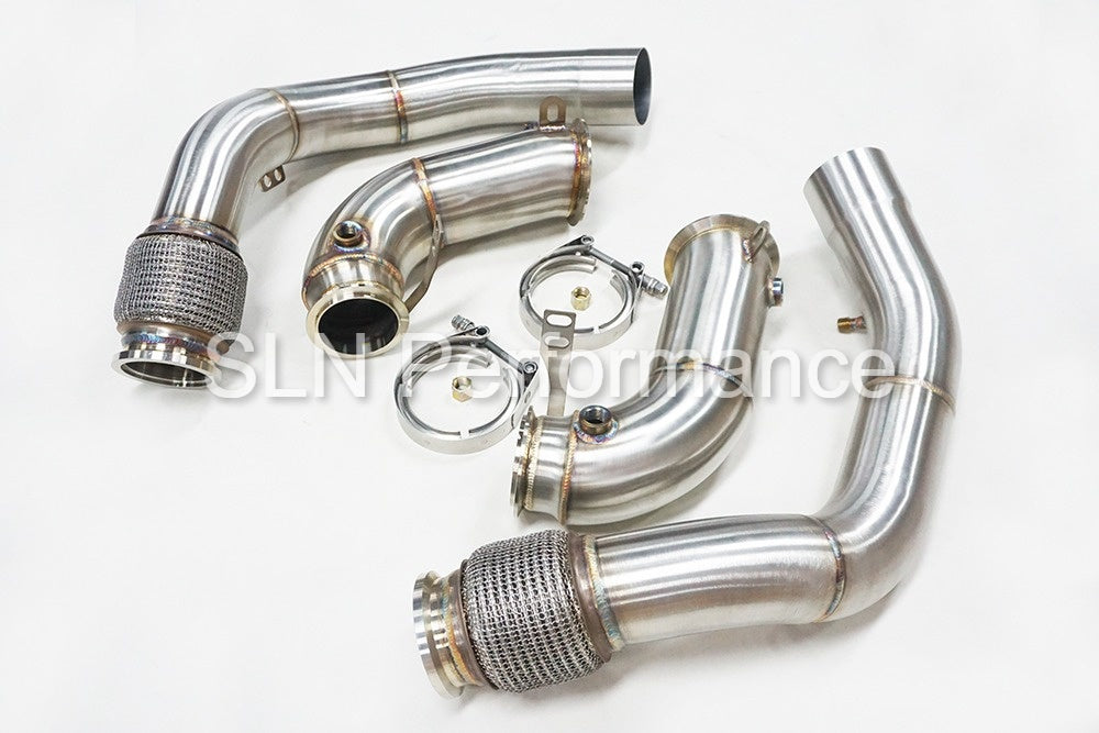 SLN BMW F90 M5 M8 Decat Downpipes 2017+ | BMW F91/F92/F93 M8 S63M 2020+