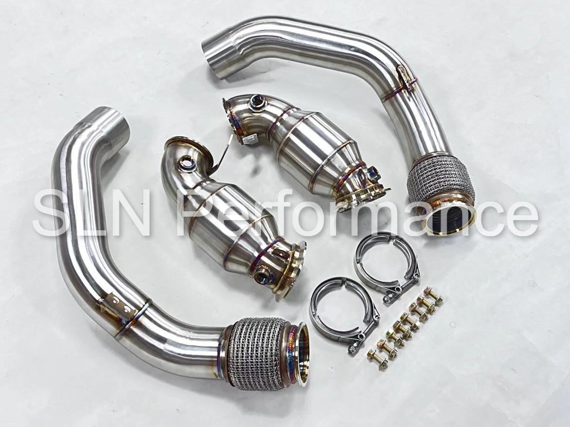 SLN BMW F90 M5 M8 Sports Cat Downpipes 2017+ | BMW F91/F92/F93 M8 S63M 2020+