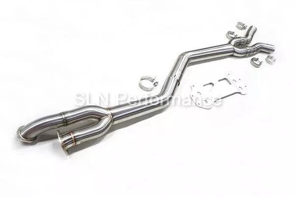 SLN BMW S58 G87 M2 Single Mid exhaust pipe with Under-Brace