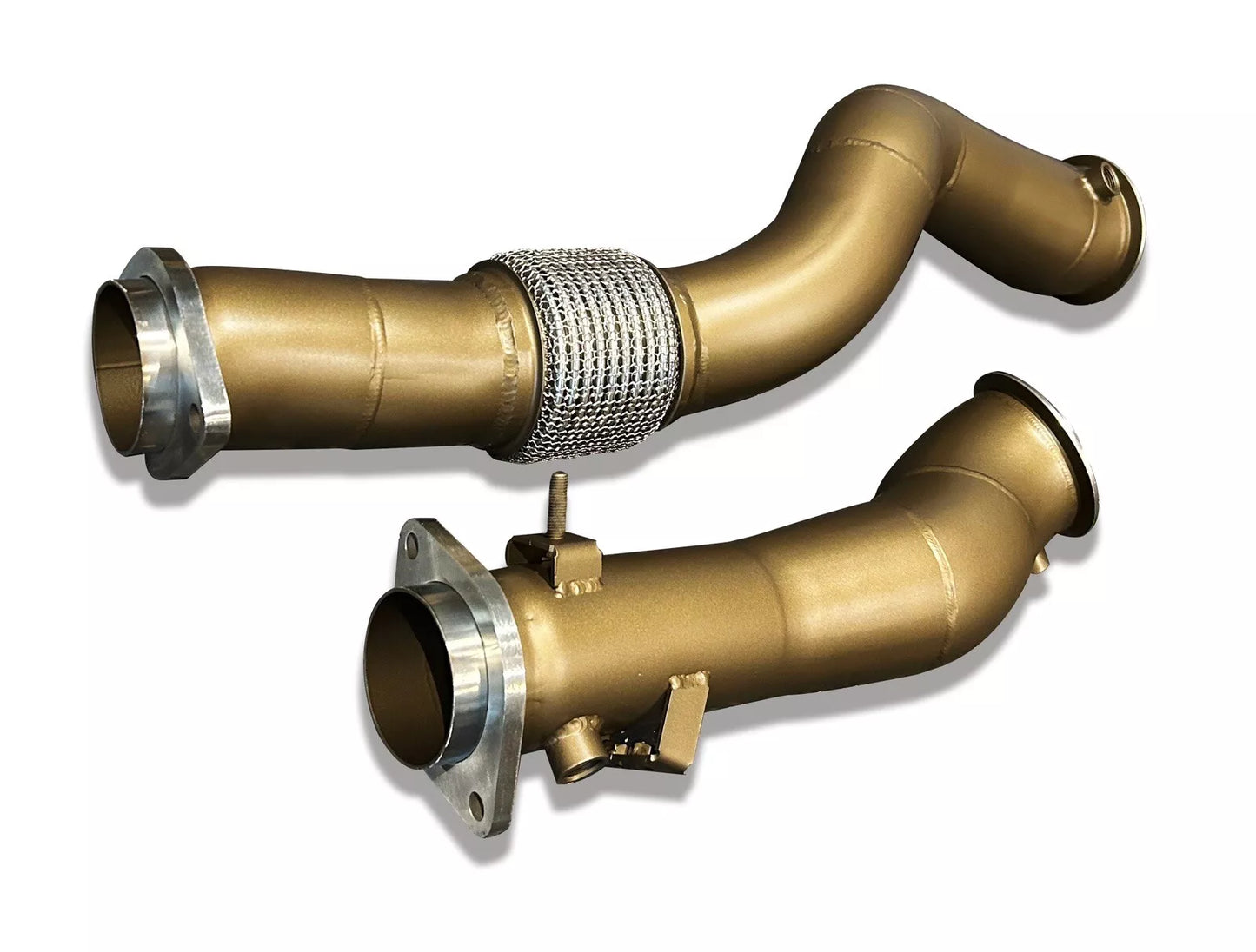 SLN BMW S58 Ceramic Coated Decat Downpipes M3 G80 M4 G82 & X3M X4M LCI