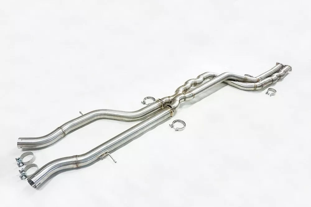 SLN BMW S55 M3 F80 M4 F82 Equal Length Mid Pipe with Underbrace Non Res