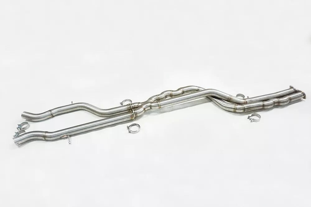 SLN BMW S55 M3 F80 M4 F82 Equal Length Mid Pipe with Underbrace Non Res