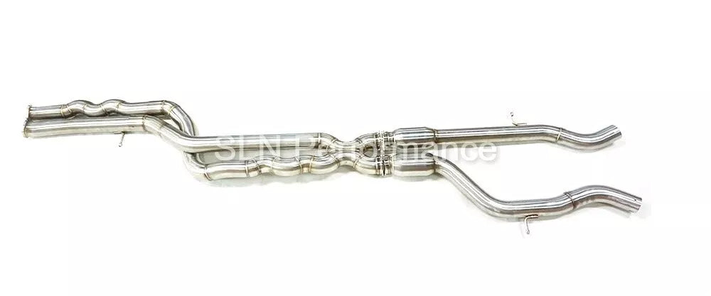 SLN BMW S55 M3 F80 M4 F82 Equal Length Resonated Mid Pipe with underbrace