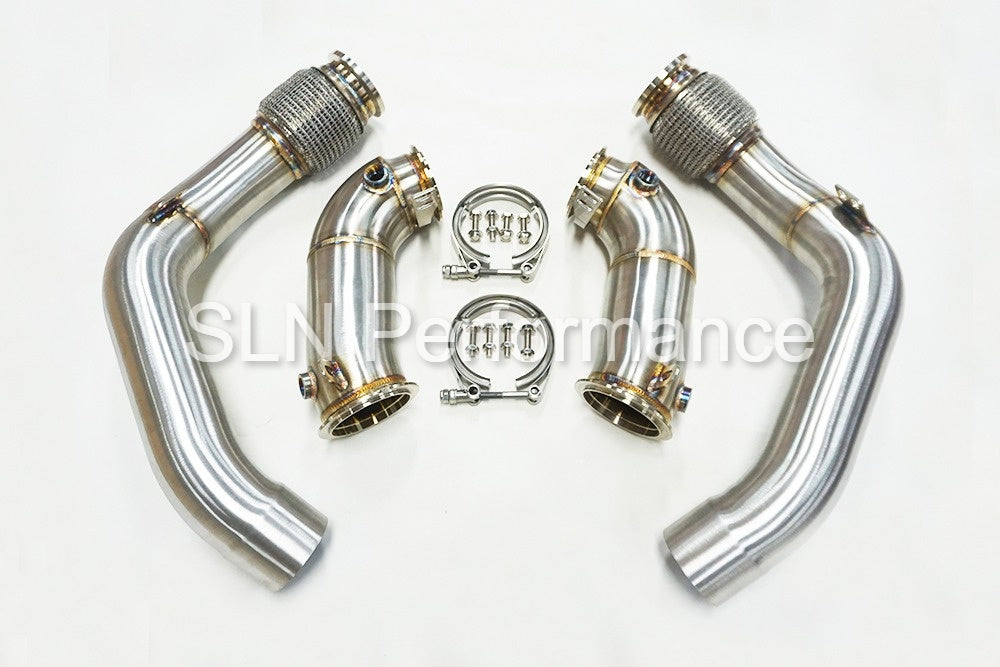 SLN BMW F95 X5M F96 X6M S63 Downpipes 4.4T 2020+