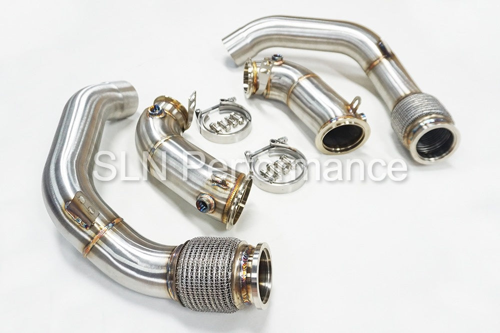 SLN BMW F95 X5M F96 X6M S63 Downpipes 4.4T 2020+